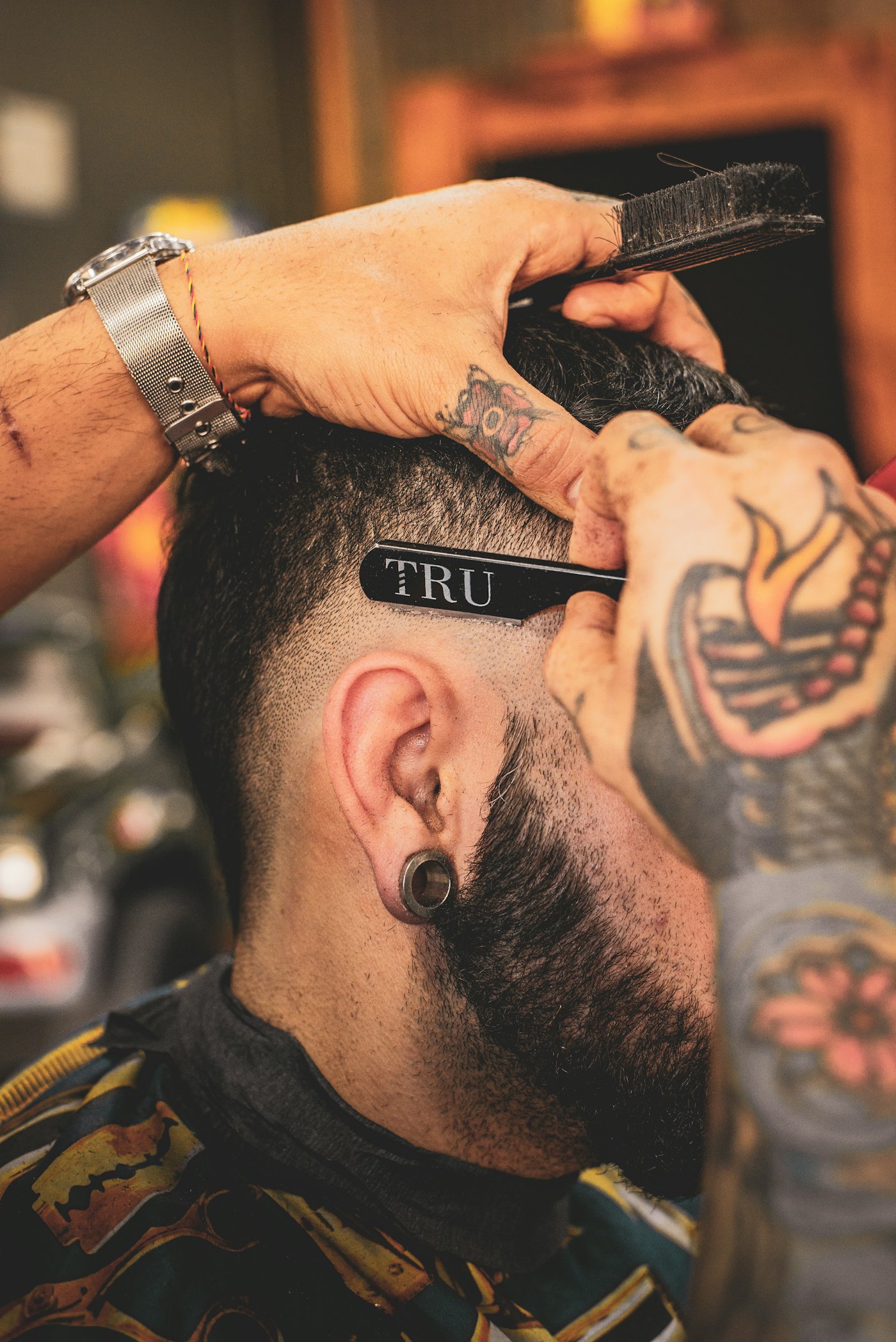 Illustrative stock photo of a beard trim